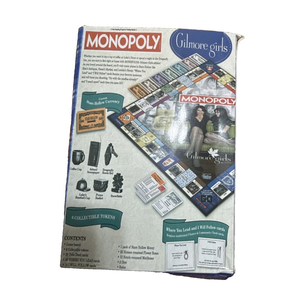 Monopoly: Gilmore Girls Travel Size New In Box - Picture 2 of 4